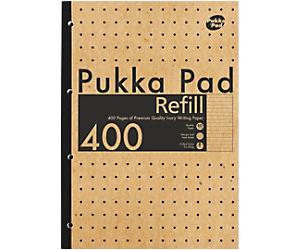 Pukka Kraft Refill Pad A4 Ruled Kraft Paper Brown Not perforated 400 Pages