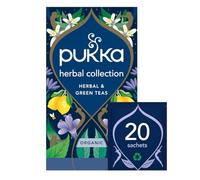 Pukka Organic Herbal Tea Collection, Four Different Flavours, 80 Home Compostable Herbal Tea Bags, 20 Sachets