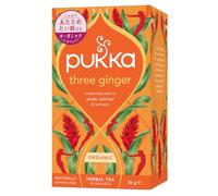 Pukka Organic Three Ginger 20 Herbal Tea Sachet, 36g,20 Count (Pack of 1)