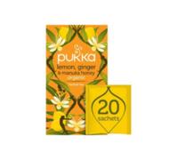 Pukka Pack of 4 x 40g Lemon, Ginger & Manuka Herbal Tea