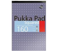 Pukka Pad A4 5mm Squared White Refill Pad, 160 Pages