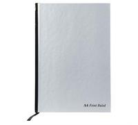 Pukka Pad A4 Casebound Hard Cover Notebook Ruled 192 Pages Silver (Pack 5) - Rula4
