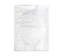 Pukka Pad, A4 Clear Punched Pockets - Pack of 100 Page Protectors with Frosted Finish and 11 Holes for Compatibility with Ring Binders and Lever Arch Files for School, Home, and Office Documents