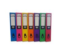 Pukka Pad A4 Lever Arch Box Files - 10 Pack of 2-Ring Paperboard File Binders for Document Storage & Organisation with 70mm Capacity, Spine Label, and Thumb Hole for Easy Retrieval - 21 x 29cm, Blue