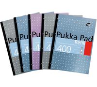 Pukka Pad A4 Metallic 400 Page Refill Pad, Pack of 5