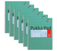 Pukka Metallic Jotta 200 Page A4 Ruled Pack of 6