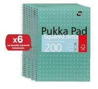 Pukka Pad A4 Metallic Squared - Pack of 6 Pukka Multicolor
