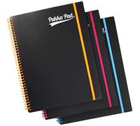 Pukka Pad Neon A4 7662-PPN Ruled Wirebound Notepad 100 Pages - Assorted Colours (3 Pack)