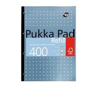 Pukka Pad, A4 Refill, 400 Pages, Pack of 1, Colours May Vary