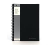 Pukka Pad A4 Wirebound Hard Cover Notebook Ruled 160 Pages Black (Pack 5) - Sbwrula4