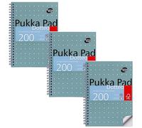 Pukka Metallic Jotta A5 Dotted Green Pack of 3