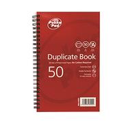 Pukka Pad A5 Duplicate Book Pad Twin Wire Perforated 50 NCR Carbonless Sets Numbered