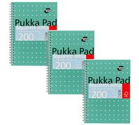 Pukka Pad A5 Metallic Jotta NotePad Squared, Pack of 3