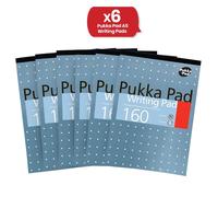 Pukka Pad A5 Writing Pad 160Pages of 80Gsm Premium Quality Writing Paper (Pack of 6) Pukka Multicolor