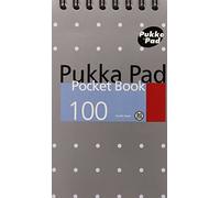 Pukka Pad Ruled Wirebound Metallic Pocket Notebook 100 Pages A7 (Pack of 6) 6254