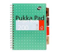 Pukka Pad B5 Metallic Project Book - 200 Pages, Wirebound Notebook (Pack of 12)