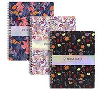 Pukka Bloom A4 Plus Jotta Book Round Corners Assorted Designs (Pack 3) 9497(AST)