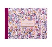 Pukka Visitors Book Bloom A4 – 96 Pages, 768 Entries, 120 GSM Paper, Cream incl. date/name/address