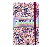 Pukka Pad Bloom Softcover Pad Notebook - 21 x 13cm - Pack of 1 Floral Designs, Cream