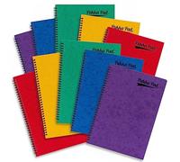 Pukka A4 Pressboard Pad Side Wire-Bound – 120pp 80gsm Lined, Elastic Closure – Pack of 10 Assorted