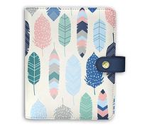 Pukka Pad, Carpe Diem Personal Planner with Weekly, Monthly Undated Inserts, 20 x 19 x 4 cm, Feathers