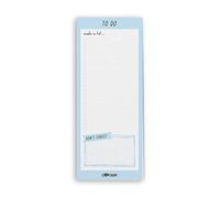 Pukka Pad, Carpe Diem to-Do List Magnetic Pad, Memo Pad for Grocery, Shopping Lists, 60 Sheets, 18 x 9 cm, Sky Blue