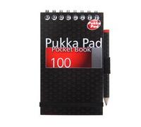 Pukka Pad city A7 pocket book - police style elastic spiral wire bound note pad 100 sheets with pencil