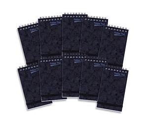 Pukka Pad, Cloud Pressboard Minor Pad - 10 Pack of Top-Bound Wire-Binding Notebooks with 120 Pages of 80GSM Paper, Pressboard Cover, and Elasticated Closure - 127 x 76mm