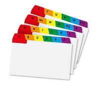 24pk Concord A-Z Guide Cards | Tabbed Mylar Organisation Cards