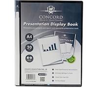 Pukka Pad Concord Presentation Display Book A4 Black 20 Pockets