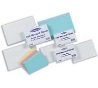 Pukka Pad, Concord Revision Cards - 100 Pack of 160 GSM Paper Record Cards - Index Flash Study Cards or Cue Cards for Presentations - Ruled on Both Sides - 5 x 3in, White