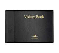 Pukka Pad, Concord Visitors Record Book - Refillable 3 Ring Binder with 50 Sheets, 2000 Entry Spaces, Black