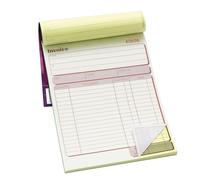 Pukka Pad Duplicate Invoice Book Pack of 5 - NCR Self Duplicating Invoice Books 137 x 203mm with 50 Numbered Sets, Personalised Invoice Pad for Small Business, Receipt Book, Order Pad & VAT Records