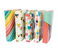 Pukka Pad, Fashion File Ring Binder - 2 Ring, Paperboard File with Inner Index - Pack of 10, 5 Assorted Styles