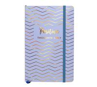 Pukka Pad, Haze A5 Journal - 8.2 x 5.11in, Notebook with Elasticated Closure - Blue, 3-Pack