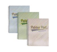 Pukka Pad Haze Jotta A4+ Lined Wirebound Notebook Pastel School (Pack of 3)