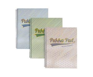 Pukka Pad Haze Jotta A4+ Lined Wirebound Notebook Pastel School (Pack of 3)
