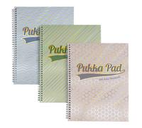 Pukka Pad Haze Jotta Notepad A4+ Wirebound 200 Pages 80GSM Ruled Sheets (3) Assorted