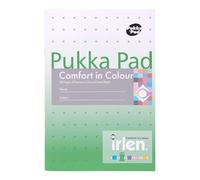 Pukka Pad Irlen A5 Exercise Book - Pack of 5 Staple Bound Notebooks with 80 Pages, 40 Sheets of 80GSM Paper - Designed with Guidance from the Irlen Institute to Help with Visual Processing - Green