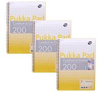 Pukka Irlen Jotta A4 Ruled Gold Pack of 3