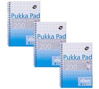 Pukka Pad, Irlen Jotta Pad A5 Notebook 3-Pack - Wire Bound Notepad 200 Pages of 80GSM Coloured FSC Certified Lined Paper - Designed for Visual Perception Difficulties - 21 x 14.8cm, Turquoise
