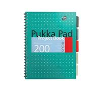 Pukka Pad Metallic Cover Wirebound Project Book B5 (3 Pack) 8518-MET