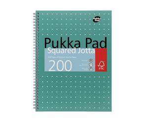 Pukka Pad Metallic Jotta A4 Wirebound Hardcover Notepad 100 80GSM Square Sheets (3)