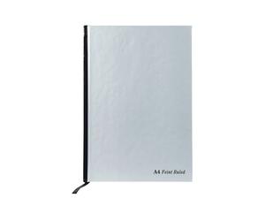 Pukka Pad Metallic Silver Ruled A4 Casebound Notebook 192 Pages (Pack of 5)