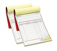 2X PUKKA PAD A5 (127x203mm) 50 Set NCR Duplicate Invoice Book Single DCU5842