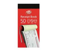 Pukka Pad, NCR Duplicate Receipt Book 69 x 140mm Pack of 5