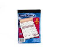 Pukka Pad, NCR Triplicate Sales Invoice Book 137 x 203mm Pack of 5
