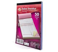 PUKKA PAD NCR TRIPLICATE SALES INVOICE BOOK 137x203mm TCU5841. SINGLE BOOK