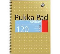 Pukka Pad Pukka Pad Vellum A4 Wirebound Card Cover Ruled 120 Pages Yellow (Pack
