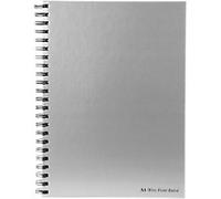 Pukka ST-7498936 A4 Wirebound Book, 90gsm, 160 Pages, Silver, Pack of 5